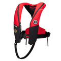 Mustang Atlas 190 DLX Open Ocean inflatable PFD in red and black