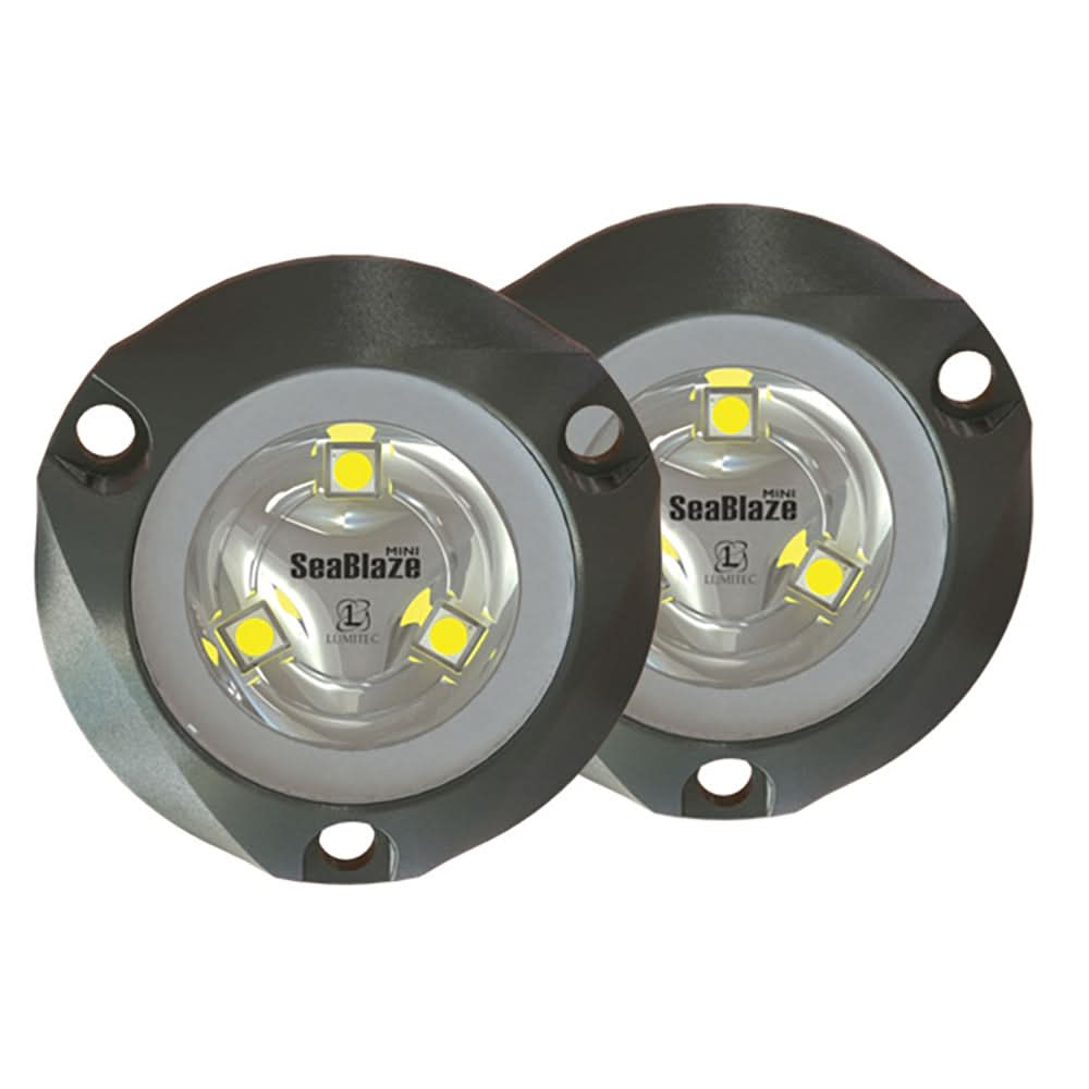 Lumitec SeaBlaze Mini Underwater Lights – White – Pair – 101245