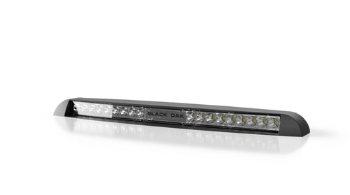 Black Oak LP-BS marine light bar, black housing, spot beam — manufacturer product view